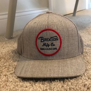 Men’s Heather Grey Brixton SnapBack hat